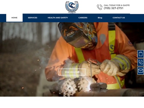 Screenshot of the CC Underground website