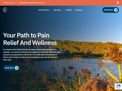 Screenshot of the Collaborative Health Group website