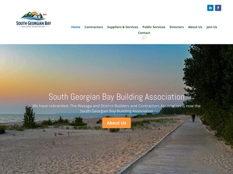 Screenshot of the Father & Son Construction website