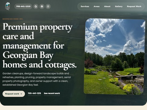 Screenshot of the Georgian Edge Inc. website