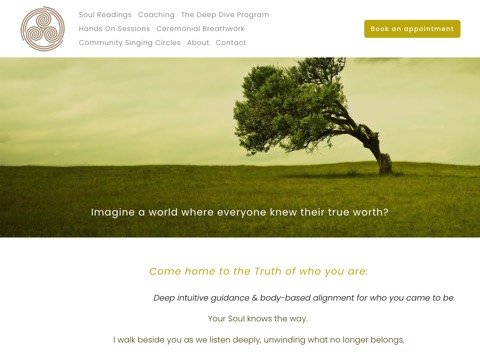 Screenshot of the Juliette Annesley website