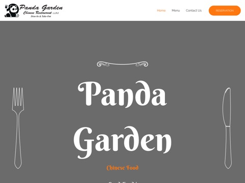 Screenshot of the Panda Garden Owen Sound website