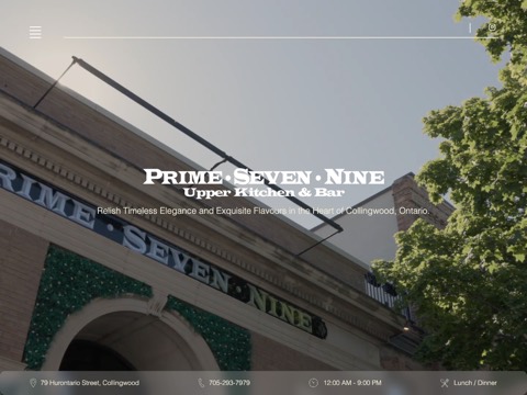 Screenshot of the Prime Seven Nine website
