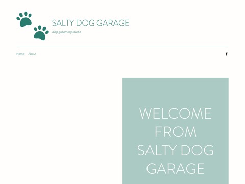 Screenshot of the Salty Dog Garage website