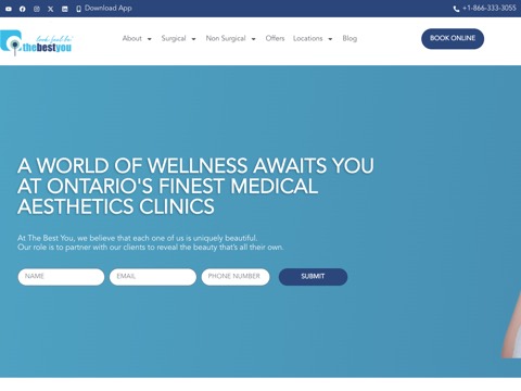 Screenshot of the The Best You [Collingwood] - Medical Cosmetics & Aesthetics Clinic website