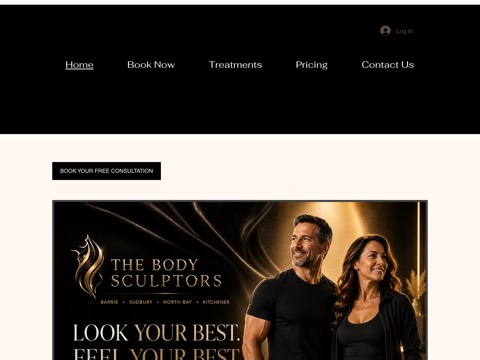 Screenshot of the The Body Sculptors website
