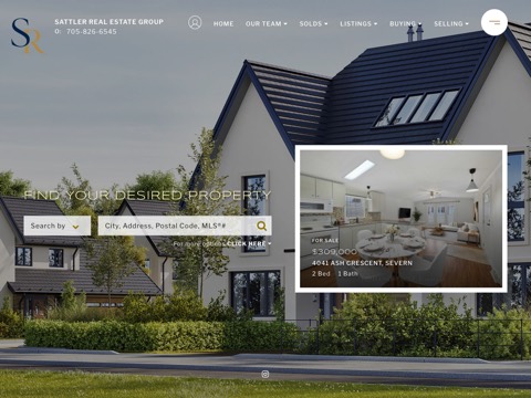 Screenshot of the Todd Sattler, Sattler Real Estate Group website